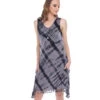 Yak & Yeti Dress Tie Dye Tassel Trim -Beyond Yoga || Onzie || Marika Sales Store 6577630478379 gray 1a
