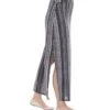 Yak & Yeti Long Skirt Stretchy Striped Tribal Print Black/Gray