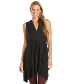 Everyday Yoga Wondrous Solid Wrap Dress 16 Everyday Yoga Wondrous Solid Wrap Dress -Beyond Yoga || Onzie || Marika Sales Store 6581670707243 black 6a