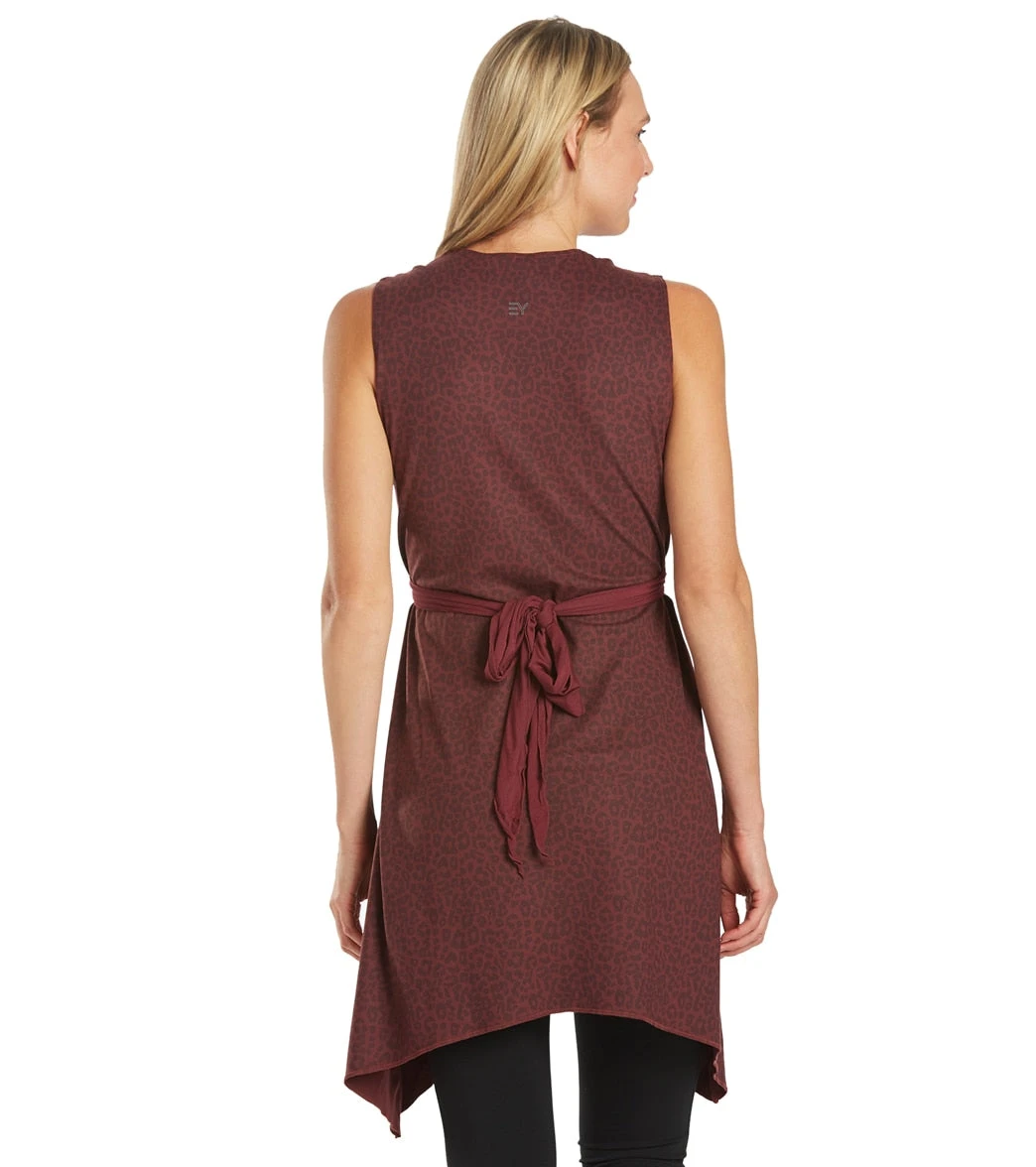 Everyday Yoga Wondrous Cheetah Wrap Dress Burgundy Cheetah 4 Everyday Yoga Wondrous Cheetah Wrap Dress Burgundy Cheetah - Image 2