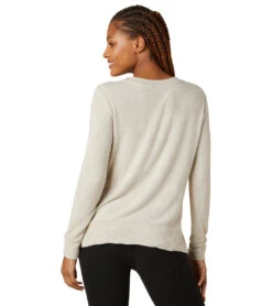 Beyond Yoga Side Slit Long Sleeve Pullover Oatmeal -Beyond Yoga || Onzie || Marika Sales Store 6582271737899 oatmeal 3a