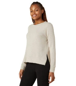 Beyond Yoga Side Slit Long Sleeve Pullover Oatmeal -Beyond Yoga || Onzie || Marika Sales Store 6582271737899 oatmeal 4a