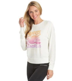 Spiritual Gangster Kindness Crew Neck Savasana Stone -Beyond Yoga || Onzie || Marika Sales Store 6592059080747 stone 5a
