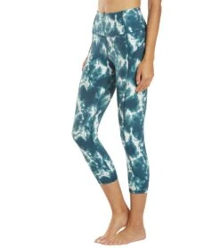 Marika Kris Tie Dye Capri Blue Spruce Ripple Tie Dye -Beyond Yoga || Onzie || Marika Sales Store 6603549245483 bluesprucerippletiedye 5a