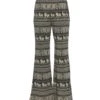 Yak & Yeti Elephant Print Yoga Pants Black/Beige -Beyond Yoga || Onzie || Marika Sales Store 6604318539819 blackbeige 2a