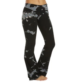 Hard Tail Rolldown Bootleg Flare Pant Iceberg Black Grey White