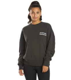 Spiritual Gangster Ok Relaxed Crewneck Pullover Vintage Black -Beyond Yoga || Onzie || Marika Sales Store 6621246292011 vintageblack