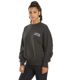 Spiritual Gangster Ok Relaxed Crewneck Pullover Vintage Black -Beyond Yoga || Onzie || Marika Sales Store 6621246292011 vintageblack 5a