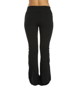 Hard Tail Double Sport Stripe Bootleg Flare Pant -Beyond Yoga || Onzie || Marika Sales Store 6637055737899 black 3a