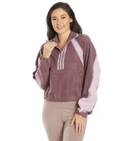 Free People So Fly Half Zip Pullover Boysenberry Combo -Beyond Yoga || Onzie || Marika Sales Store 6672478535723 boysenberrycombo