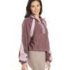 Free People So Fly Half Zip Pullover Boysenberry Combo