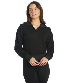 NUX Terry Pull-Over -Beyond Yoga || Onzie || Marika Sales Store 6758570459179 black 1a