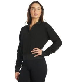 NUX Terry Pull-Over -Beyond Yoga || Onzie || Marika Sales Store 6758570459179 black 5a