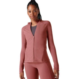 Sweaty Betty Super Soft Workout Zip Through Hoodie -Beyond Yoga || Onzie || Marika Sales Store 6809569689643 plumpink 2a