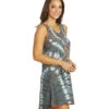 Yak & Yeti Tie Dye Boho Dress Grey