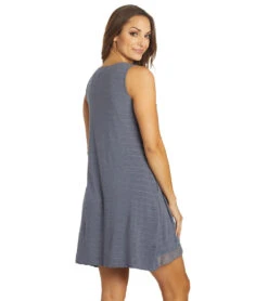 Yak & Yeti Casual Layered Lace Hem Dress -Beyond Yoga || Onzie || Marika Sales Store 6823873085483 blue 3a 1