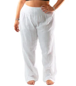 Lotus And Luna Solid Wide Leg Pant White -Beyond Yoga || Onzie || Marika Sales Store 6837939503147 white 5a