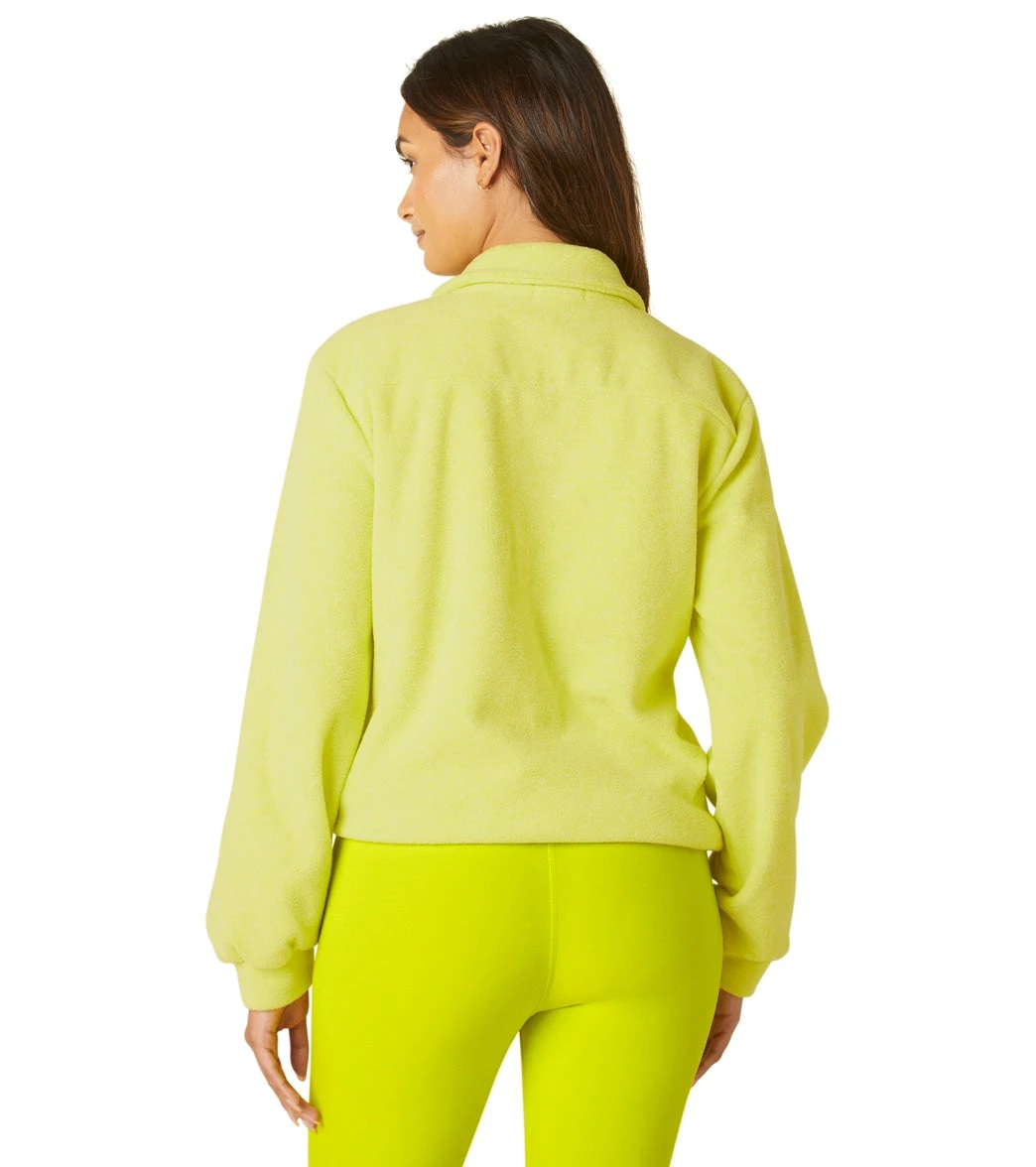 Beyond Yoga New Terrain Pullover True Chartreuse 4 Beyond Yoga New Terrain Pullover True Chartreuse - Image 2