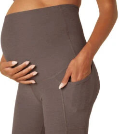 Beyond Yoga Spacedye Maternity Out Of Pocket High Waisted 7/8 Leggings Woodland Heather -Beyond Yoga || Onzie || Marika Sales Store 6958964703275 woodlandheather 5a