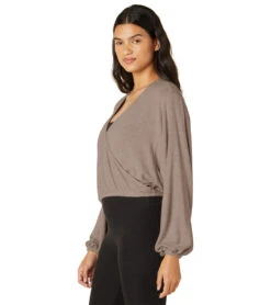 Beyond Yoga Wrapped Up Pullover Fawn -Beyond Yoga || Onzie || Marika Sales Store 6958966210603 fawn 4a