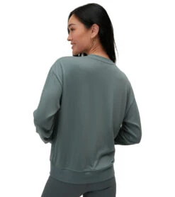 Spiritual Gangster Stargaze Relaxed Savasana Sweatshirt Winter Thyme -Beyond Yoga || Onzie || Marika Sales Store 6989236830251 winterthyme 3a