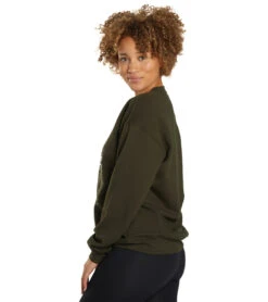 Spiritual Gangster Aura Boyfriend Pullover -Beyond Yoga || Onzie || Marika Sales Store 6989236961323 leaf 3a