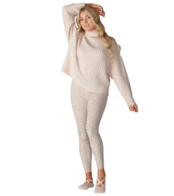 Tavi Alpine Mock Neck Sweater Dune -Beyond Yoga || Onzie || Marika Sales Store 7004874637355 dune 4a