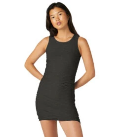 Beyond Yoga Featherweight Summer Gather Mini Dress 18 Beyond Yoga Featherweight Summer Gather Mini Dress -Beyond Yoga || Onzie || Marika Sales Store 7027845005355 darkestnight 1a