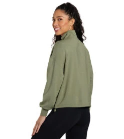 Tavi Cozy Half Zip Light Olive -Beyond Yoga || Onzie || Marika Sales Store 7029826519083 lightolive 3a