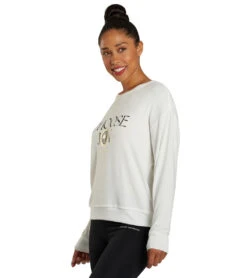 Spiritual Gangster Choose Joy Savasana Sweater Stone -Beyond Yoga || Onzie || Marika Sales Store 7032678449195 stone 4a