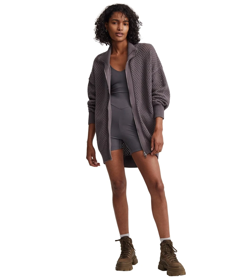 Varley Cassady Knit Jacket Deep Charcoal 5 Varley Cassady Knit Jacket Deep Charcoal - Image 3