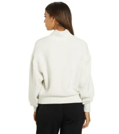 Varley Davidson Sweat Ivory Marl -Beyond Yoga || Onzie || Marika Sales Store 7072679526443 ivorymarl 3a