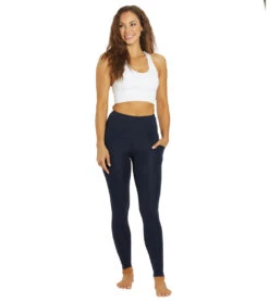 Marika Talia Tummy Control Pocket Legging 35 Marika Talia Tummy Control Pocket Legging -Beyond Yoga || Onzie || Marika Sales Store 7087195160619 midnightblue 4a