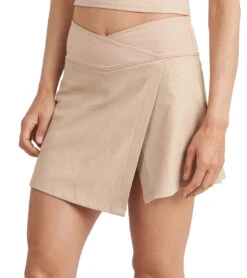 Thrive Societe Cross Over Skort Latte -Beyond Yoga || Onzie || Marika Sales Store 7103156748331 latte 6a 1