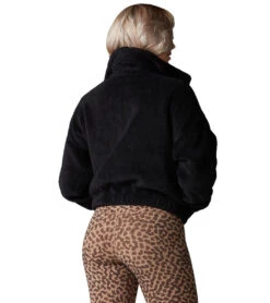Tavi Chill Full Zip Fleece Jacket Ebony -Beyond Yoga || Onzie || Marika Sales Store 7132311945259 ebony 3a