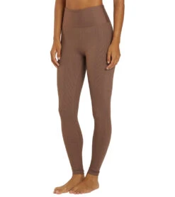 Year Of Ours Ribbed High High Legging Coco -Beyond Yoga || Onzie || Marika Sales Store 7139603415083 coco 5a