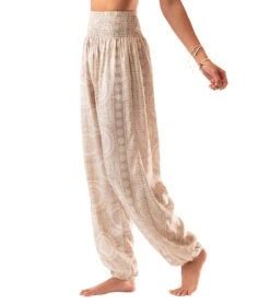 Lotus And Luna Harem Pants Simply Taupe