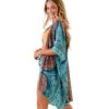 Lotus And Luna Kimono Orange/Teal -Beyond Yoga || Onzie || Marika Sales Store 7143836483627 orangeteal 2a
