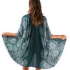 Lotus And Luna Kimono Verdigris