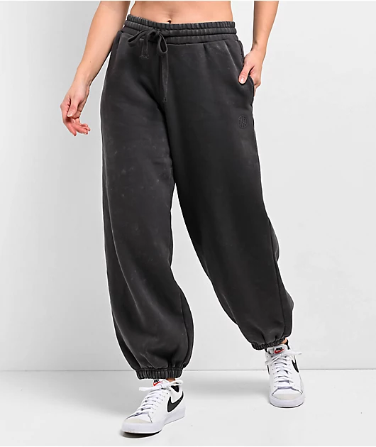 Beyond Yoga || Onzie || Marika Sales Store -Beyond Yoga || Onzie || Marika Sales Store Ninth Hall Fundamentals Tyla Black Mineral Wash Oversized Sweatpants 378757